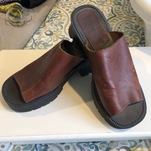 Brown Leather 7M Sandals from Riverstone